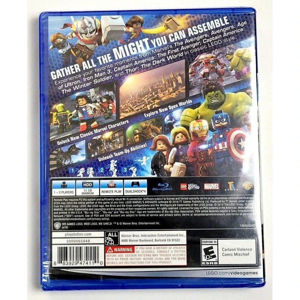 LEGO MARVEL'S AVENGERS - PLAYSTATION 4‎ PS4 - NEW!